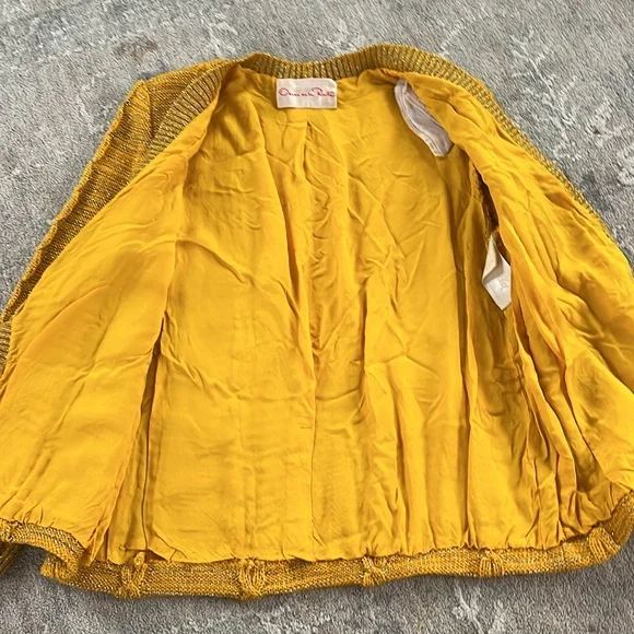 RARE Vintage Oscar de La Renta 1960’s knit cardigan skirt set - Picture 7 of 16